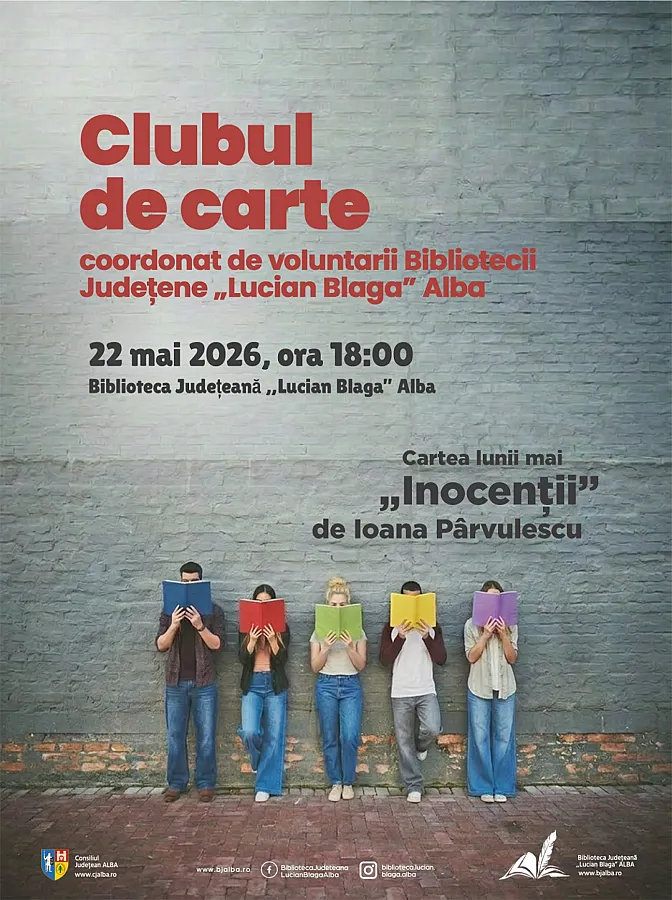 „Inocenții” de Ioana Pârvulescu – cartea lunii la Clubul de lectură al voluntarilor