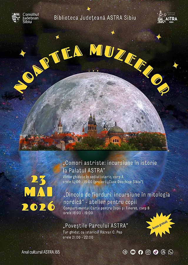 Noaptea Muzeelor 2026 la Biblioteca ASTRA