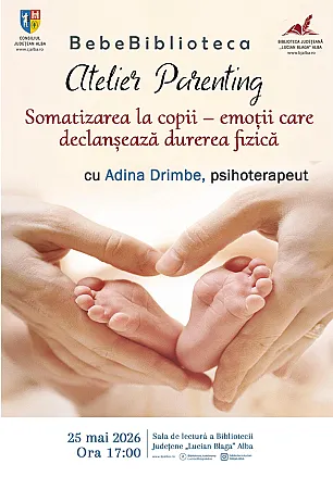 Atelierul de parenting „BebeBiblioteca” revine la Biblioteca Județeană „Lucian Blaga” Alba