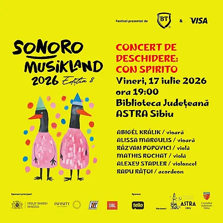 Concert de deschidere a Festivalului SoNoRo Musikland 2026