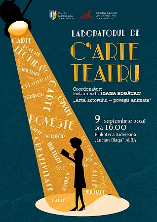 „Arta actorului – povești animate” la Laboratorul de C′ArteTeatru de la Biblioteca Județeană „Lucian Blaga” Alba