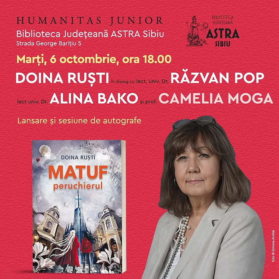 Lansare de carte: Doina Ruști - „Matuf, peruchierul”